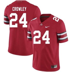 NCAA Ohio State Buckeyes Men's #24 Marcus Crowley Scarlet Nike Football College Jersey BMD8445KD